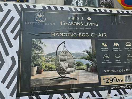 Cotton king hanging egg - cotton,