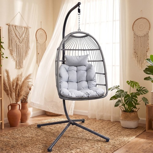 Hanging egg chair with - egg,