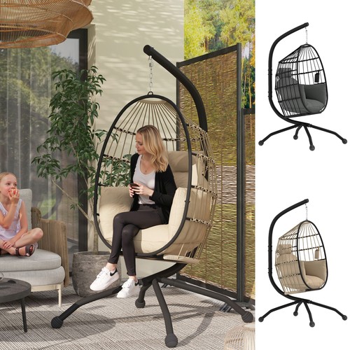 Hanging egg chair with - egg,