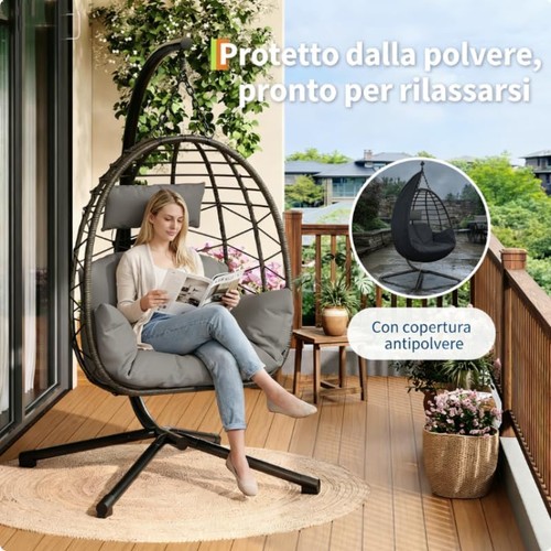 Rattan egg chair swing - egg, outdoor