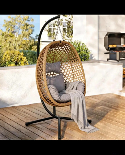 Hanging egg chair with stand - hanging,