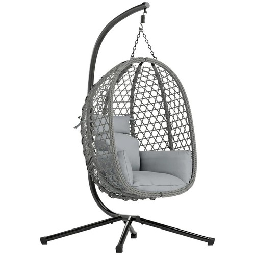 Hanging egg chair indoor - egg, chair,
