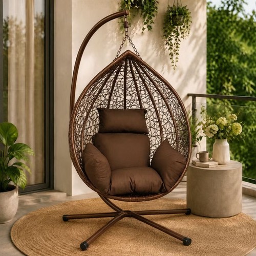 Rattan swing egg chair - egg,