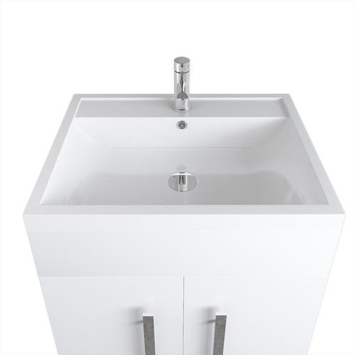 Designer white 600mm bathroom - white,
