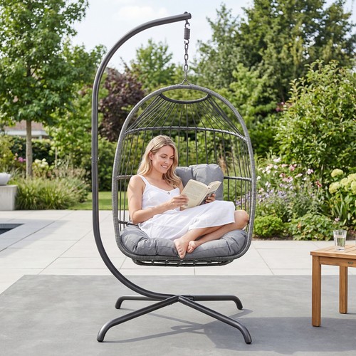 Hanging rattan egg - hanging,
