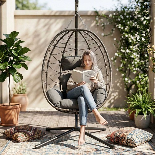 Hanging egg chair single with - hanging,