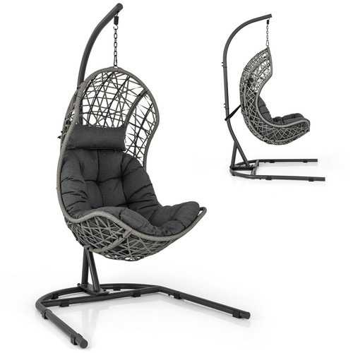 Hanging egg chair with metal - egg,