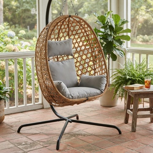 Hanging egg chair - egg, stand