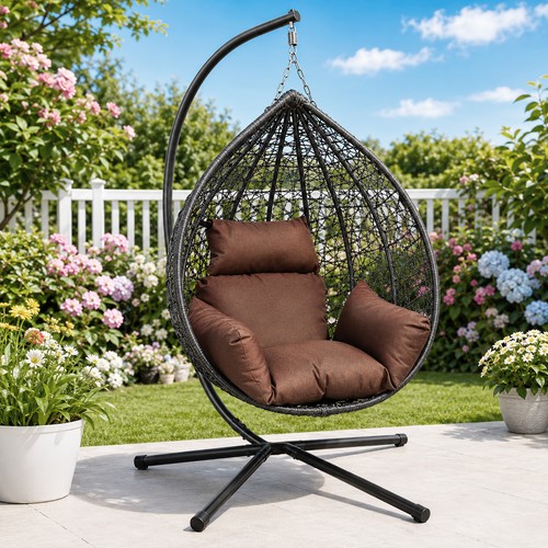 Rattan swing egg - rattan, chair