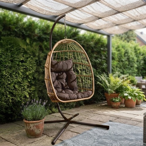 Hanging egg chair rattan - chair, swing