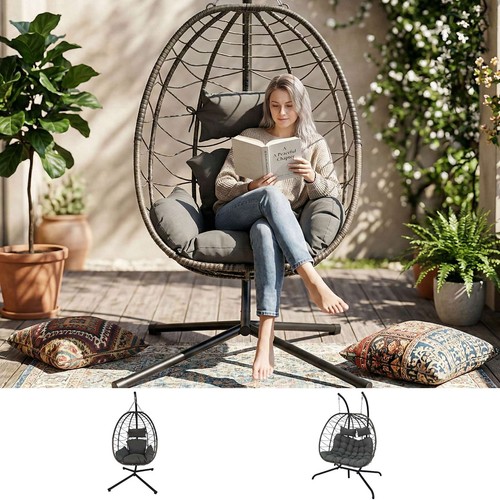 Birchtree hanging egg chair - hanging, w/