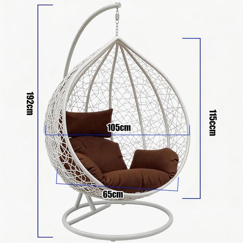 Hanging egg chair rattan - egg,