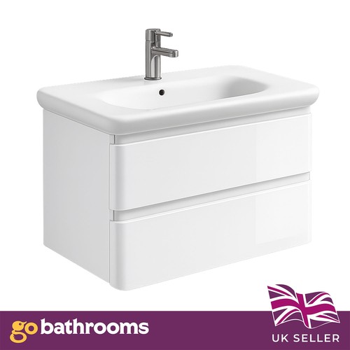 900mm white gloss wall hung - 900mm,