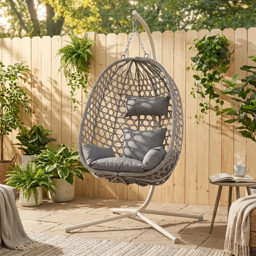 Club rattan nest hanging - rattan, egg
