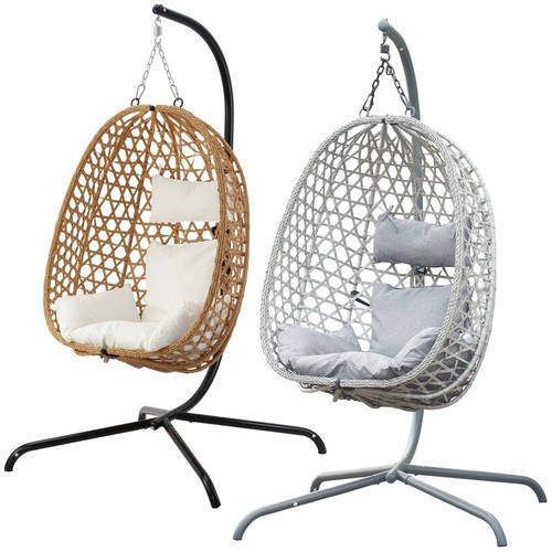 Tulum rattan hanging egg chair - egg,