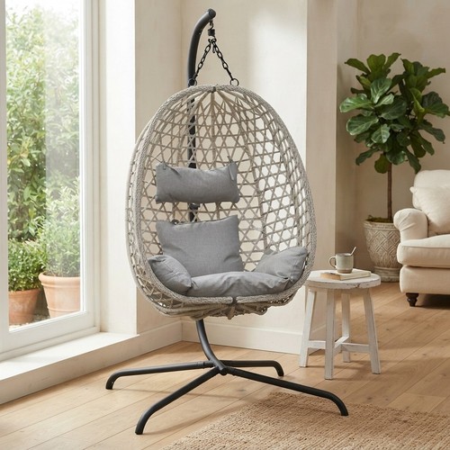 Hanging egg chair stand indoor - chair,