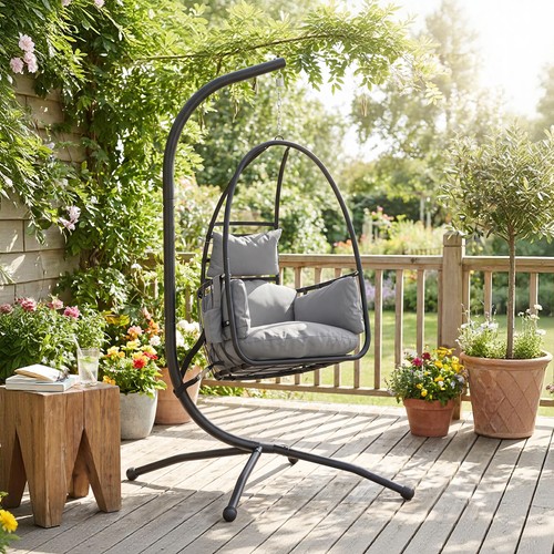 Hanging egg chair indoor - hanging,
