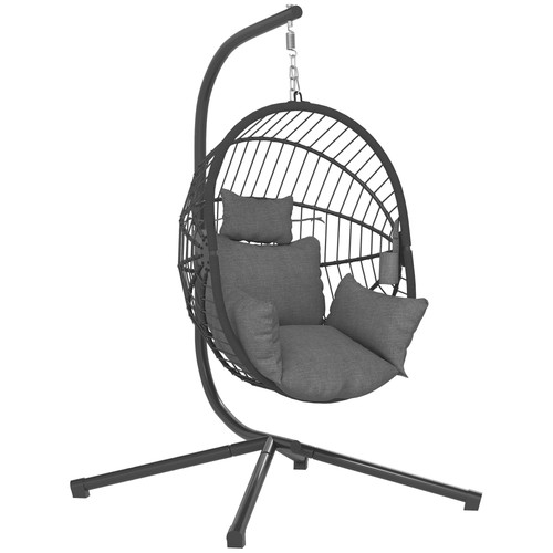 Metal stand hanging egg chair - hanging,